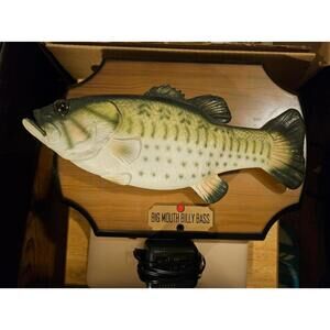 Big Mouth Billy Bass - Singing Fish Plaque TESTED Working with AC adapter 90s